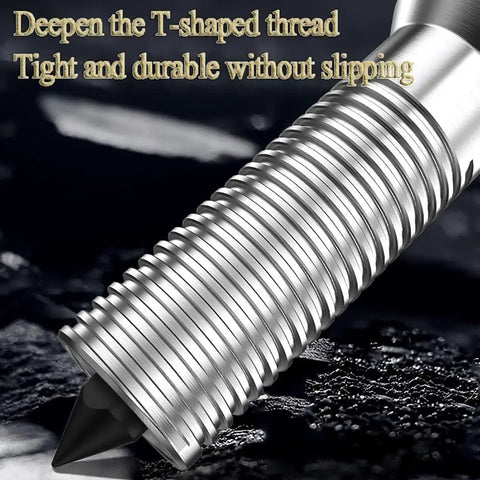 Close-up of T-shaped thread on Beefed Up Gear Puller Kit 5T Heavy Duty Bearing Puller With Handle