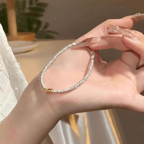 Anti Static Wristband For Women Minimalist Italian Inspired Bracelet That Eliminates Static From The Body, shown on hand
