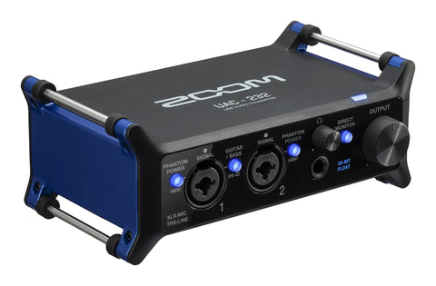UAC 232 32 Bit Float Audio Interface For Music And Streaming With Plug And Play Capability, dual inputs, headphone output.