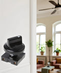 Ceiling Fan Rotary Switch Four Position Three Speed Selector With Push Button Control in modern living room setting.