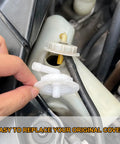 Radiator Coolant Reservoir Cap Replacement For Acura Honda Cars White Engine Water Tank Cap Overflow Lid Fits MDX TSX TL RL CL Legend RDX ZDX Civic Accord CR V Insight Pilot For Your Ride installed view