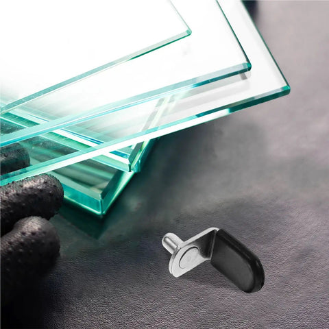 Heavy Duty L Shaped Shelf Supports Pegs With Rubber Sleeves for Kitchen Cabinets