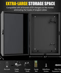 Extra-large storage space of Tough Wall Mount EV Charger Cover For Your Daily Plug In Rig, Heavy Duty Outdoor Shell.