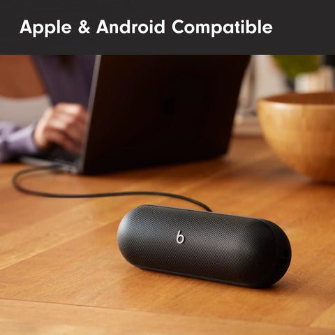 Portable Bluetooth Speaker With Up To 24 Hours Of Battery Life, Water Resistant, Apple And Android Compatible, Matte Black