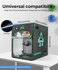 3D Printer Enclosure L Keeps Heat In And Quiet, Dustproof Shield With Large See Through Window And LED Lighting, CR-10 Smart Pro