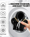 Gear Shift Hoodie Car Accessory With Universal Fit Funny Shift Knob Cover shown inside washing machine highlighting washability.