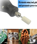 Pro Grade 24 Piece Wool Felt Polishing Bits Kit For Rotary Tools Three Thirty Second Inch Shank in use on various materials