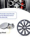 4 Pack Heavy Duty Abs Wheel Center Hub Caps Snap On Rim Covers Universal Fit Tight Seal Dust Shield For Daily Drivers Street Ready Silver Finish That Keeps Your Ride Looking Fly All Year Long, showcasing hub cap installation and design.