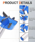 Heavy Duty Forstner Drill Bit 1-1/4 Inch 32 Mm Tungsten Carbide Tips showcasing spur design for stable drilling.