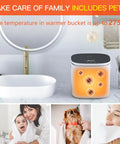 Large 26L Towel Warmer With Auto Keep Warm, 20/40/60 Minute Heat Settings and 24 Hour Delay in bathroom with family use.