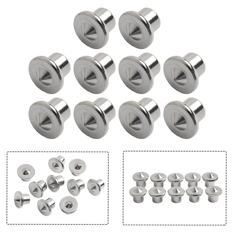 Pro Grade Dowel Center Pin Set For Woodworking, Ten Steel Alignment Pins With Chrome Plating, Mark Holes For 6, 8, 10, 12mm