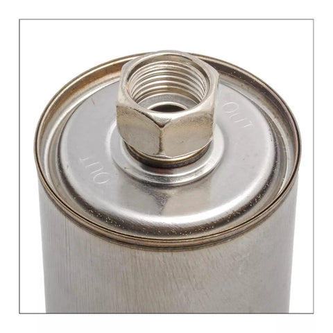Top view of fuel filter replacement fitting Chevy GMC Cadillac Buick C1500 C2500 C3500 Silverado Sierra 2500HD Suburban Express