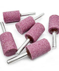 30mm Stone Rotary Grinding Bits Set With 1/4 Inch Shank, Cylindrical Corundum Heads For Grinding And Polishing On Rotary Tools