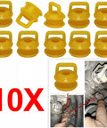 10Pcs Shift Cable Linkage Bushing Repair Kit For Transmission Grommet And Bushing Set For Cadillac Escalade Chevrolet GMC And Dodge Trucks And SUVs Easy Install Durable Replacement Parts For 2007-2020 Models, 10 yellow plastic bushings