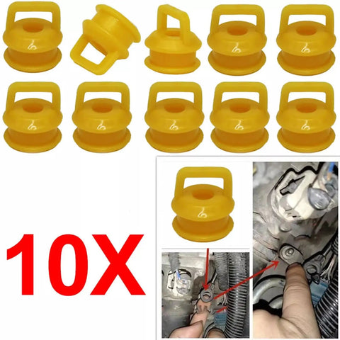 10Pcs Shift Cable Linkage Bushing Repair Kit For Transmission Grommet And Bushing Set For Cadillac Escalade Chevrolet GMC And Dodge Trucks And SUVs Easy Install Durable Replacement Parts For 2007-2020 Models, 10 yellow plastic bushings