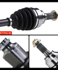 Close-up of Front Right Passenger Side CV Axle Shaft Assembly For Mazda 3 2005 To 2013 And Mazda 5 2006 To 2010 Automatic Transmission