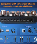 Pro Gaming Audio Mixer Sound Board For PC And Phone With Three Point Five Millimeter Microphone Input DJ Effects Live Sound Card
