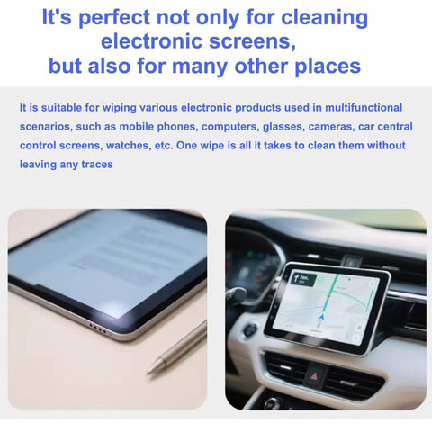 Top Shelf Heavy Duty Industrial Cleanroom Wipes Six By Six Double Knit One Hundred Percent Polyester Lint Free Cloths Bag Of Two Hundred used for cleaning tablets and car screens.