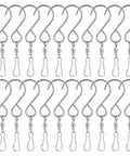 20 Pack Stainless Steel Swivel Hooks For Wind Spinners And Patio Deck Heavy Duty Rustproof S Clips Silver hardware pack on display.