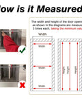 Custom Size Lockable Aluminum Access Door Panel Recessed Inspection Door Drywall Ready measurement guide for width and height.