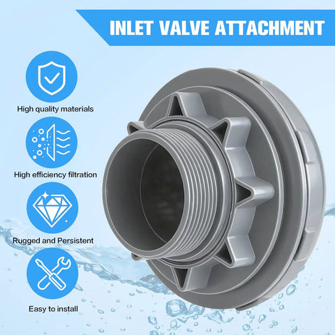 Go-To Pool Inlet Strainer Kit Replacement For Intex And Coleman Above Ground Pools With One And A Half Inch Fittings ABS Plastic