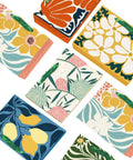 Clash Flowers Gift Bags With Tissue Paper Handles Pack Of 6 Medium Size Recyclable Cardboard Gift Bags For Parties And Gifts