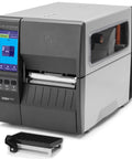 Slick ZT231 Upgraded Thermal Transfer Industrial Printer For Business Labeling 4 Inch Print Width 203 DPI with color touchscreen.