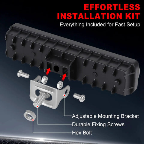 Real Deal Red LED Forklift Safety Lights With IP67 Waterproof Aluminum Housing 4 Pack Warning Beacons For AGV Trucks And Warehouse Floor Marking Toolbox Essentials