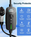 Beefy 40 Amp Level 2 EV Charger With 9.6 KW Fast Charging Portable 25 Foot Cable NEMA 14 50 Plug security features