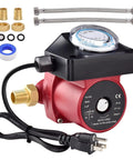 Reliable Hot Water Recirculation Pump Replacement Featuring A Smooth 1/25 Hp 115 Volt Motor With A No Fuss 3/4 Inch Direct Connection For Effortless Energy Saving Flow In Everyday House Plumbing Setups, showing pump with wiring and accessories.