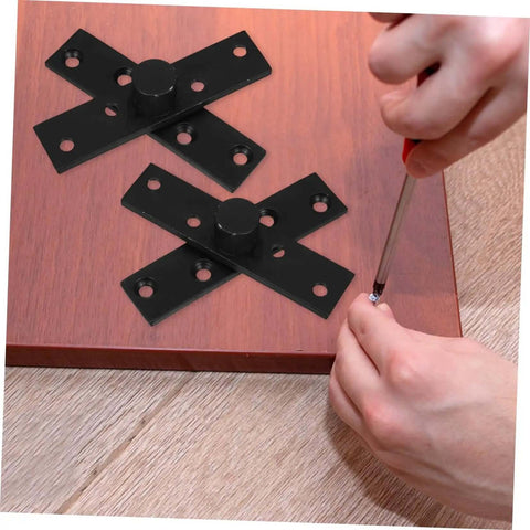 Installing Heavy Duty Hidden Door Hinge Kit With Concealed Pivot For Secret Bookshelf Doors Stainless Steel Construction Black Finish