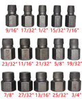 Hot Heat Treated 25 Piece Screw Extractor Kit To Yank Out Stripped Bolts And Bad Hex Heads Like A Champ With Heavy Duty Steel Bits, assorted sizes