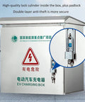 Outdoor 304 Stainless Steel Waterproof Junction Box, Heavy Duty Electrical Enclosure For Outdoor Charging Stations, lock detail
