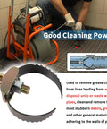 Professional Grade Heavy Duty 2 Inch C Cutter Drain Cleaner Tool That Handles Thick Grease Clogs Without Sweat And Restores Flow Instantly Compatible With Major K Series Sectional Cable Machines on a drain snake.