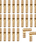 25 Pieces Brass Barrel Hinges For Wooden Boxes And Jewelry Boxes Concealed Hidden Cylindrical Hinges 2x0.4 Cm Durable Hardware