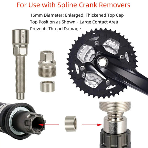 Crank Puller Tool Set For Bikes With Allen Wrench Square Crank Remover Kit Compatible With ISIS Drive And Octalink components view