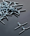 100 Piece Lawn Chair Webbing Clips Set For Fast DIY Chair Frame Repair Durable Metal Clips on reflective surface