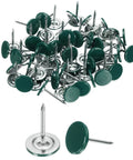 Ultra Slick Green Upholstery Tacks In A Hella Sturdy 100 Pack Featuring Heavy Duty Iron Craft Supplies for sofas and headboards.