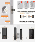 Installation guide for Home Key Smart Lock For Front Door, HomeKit Compatible Fingerprint Keypad Deadbolt With Built In WiFi.