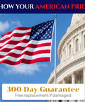 3x5 Outdoor American Flag With Embroidered Stars And Sewn Stripes near government building
