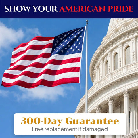 3x5 Outdoor American Flag With Embroidered Stars And Sewn Stripes near government building