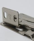 Close-up of Soft Close Tip Out Hinges For Tray Doors With Self Closing Damper 45 Degree Hidden Pivot Tilt Opening, shown flat.