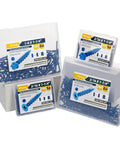 53 Piece Concrete Screws With Drill Bit Kit One Quarter By One And Three Quarters Inch Hex Head Pro Grade Masonry Screws For Concrete Anchors Diamond Point Blue Coated One Pound Bundle For DIY Home Improvement Projects, assorted boxed screws in plastic containers