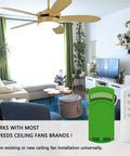 Universal Ceiling Fan Remote Kit With Receiver 3 Speed Remote With Dimmer Replacement For Most Brands No Fuss Setup Easy