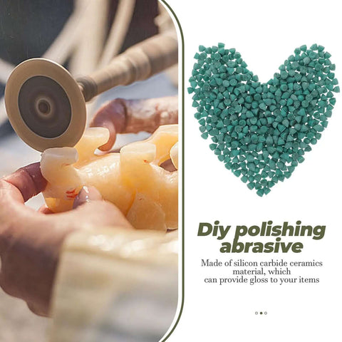 Silicon Carbide Cone Shaped Tumbling Media For Rotary Polishing Machines Grit Abrasive Buffing Material For Jewelry Polisher