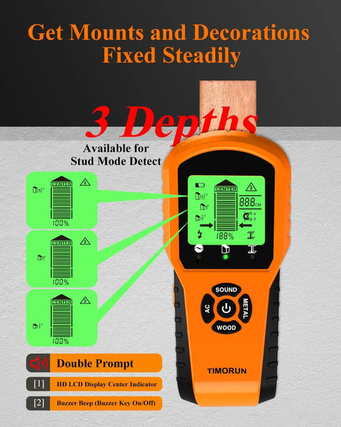 Heavy Duty Wall Stud Finder And Drywall Scanner With Smart Magnetic Sensor Rock Solid Accuracy For Hunting Wood Metal Pipes And Live Wires No Sweat For Any Weekend Warrior Or Serious Diy Pro