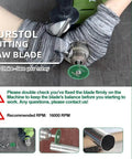 Person holding Diamond Metal Cut Off Wheel Set Pro Grade Heavy Duty 30mm 40mm 50mm With 6mm Round Shaft attached to drill