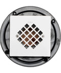 Standard Shower Floor Kit With Pre Pitch System No Brainer Setup Weep Protector Pan Liner Shower Drain component close-up
