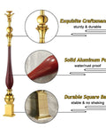 Premium Aluminum Stair Baluster Spindle Kit adjustable angle with solid aluminum post and durable square base.