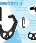 1P Aluminum Tree Climber Hook With 3 Accessory Loops For Harness Gear showing anti-slip design and expandable interfaces